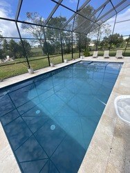 Screened pool before cleaning on the 11/07/25 visit
