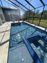 Screened pool after cleaning on the 11/14/25 visit