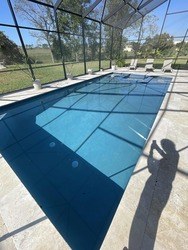 Screened pool before cleaning on the 11/14/25 visit